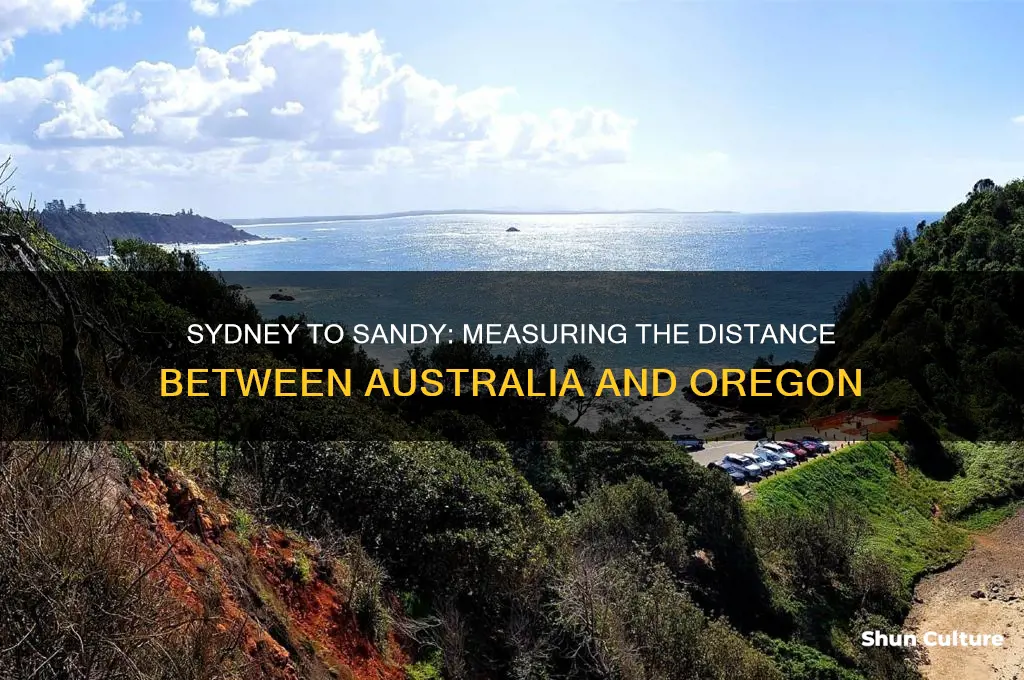 how far is sydney australia from sandy oregon