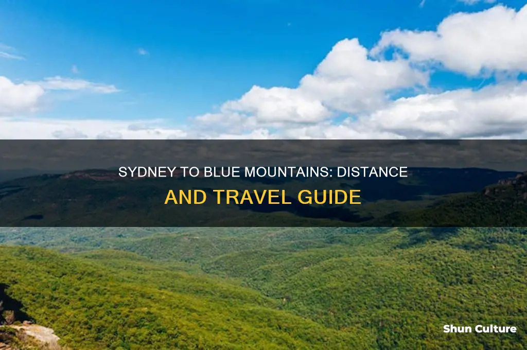 how far is sydney australia to blue mountain park