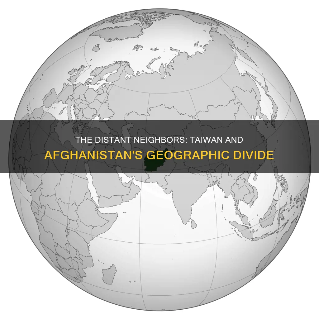 how far is taiwan from afghanistan