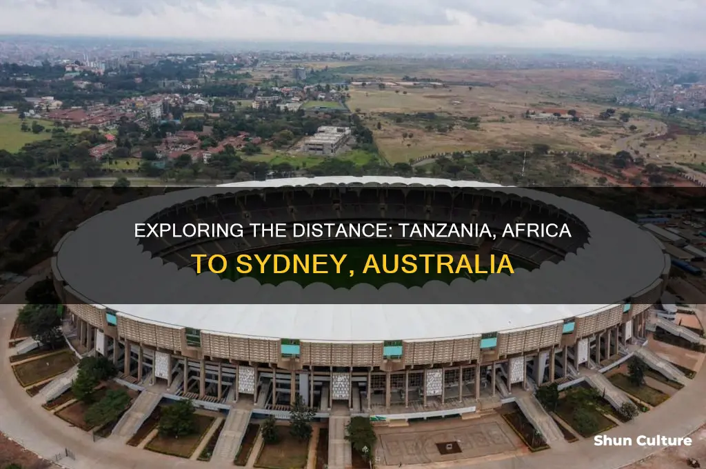 how far is tanzania africa from sydney australia