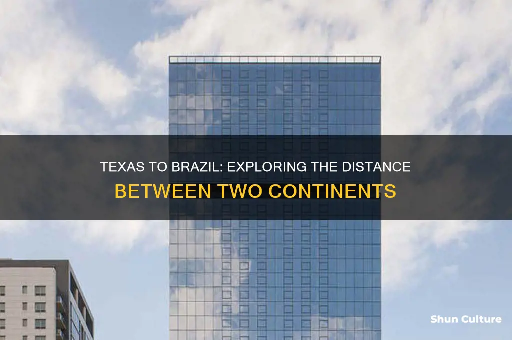 how far is texas from brazil south america