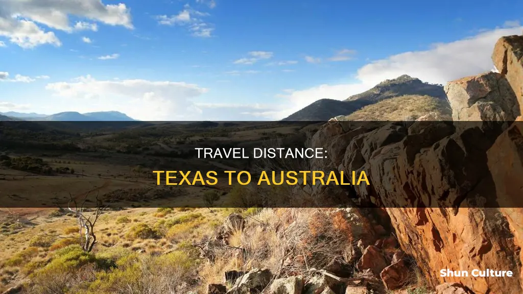 how far is texas to australia