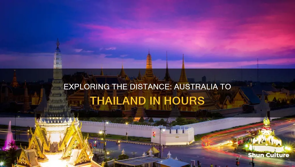 how far is thailand from australia in hours