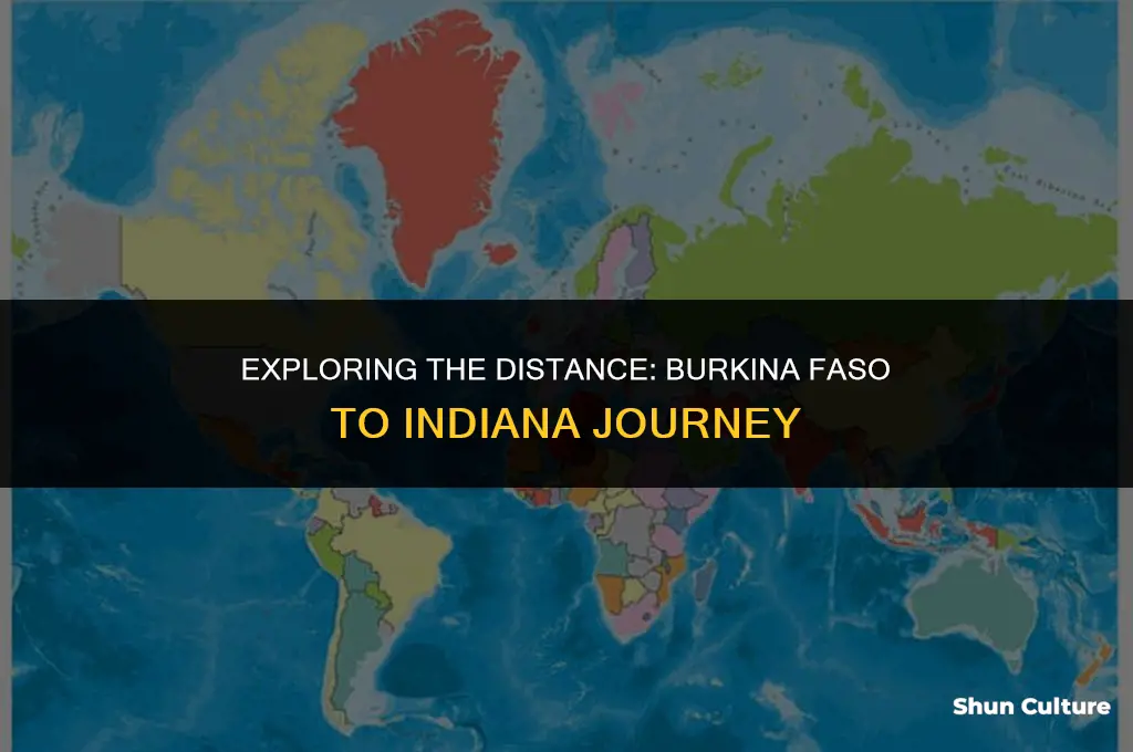 how far is the burkina faso from indiana