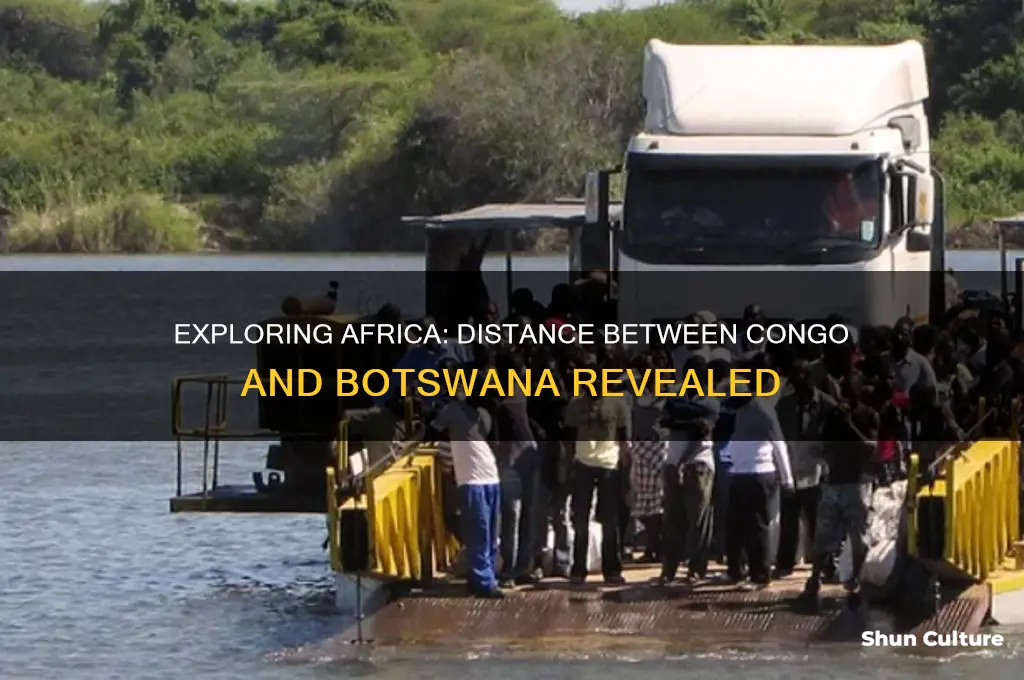 how far is the congo from botswana