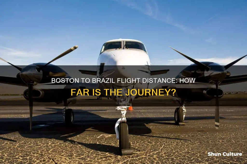 how far is the flight from boston to brazil