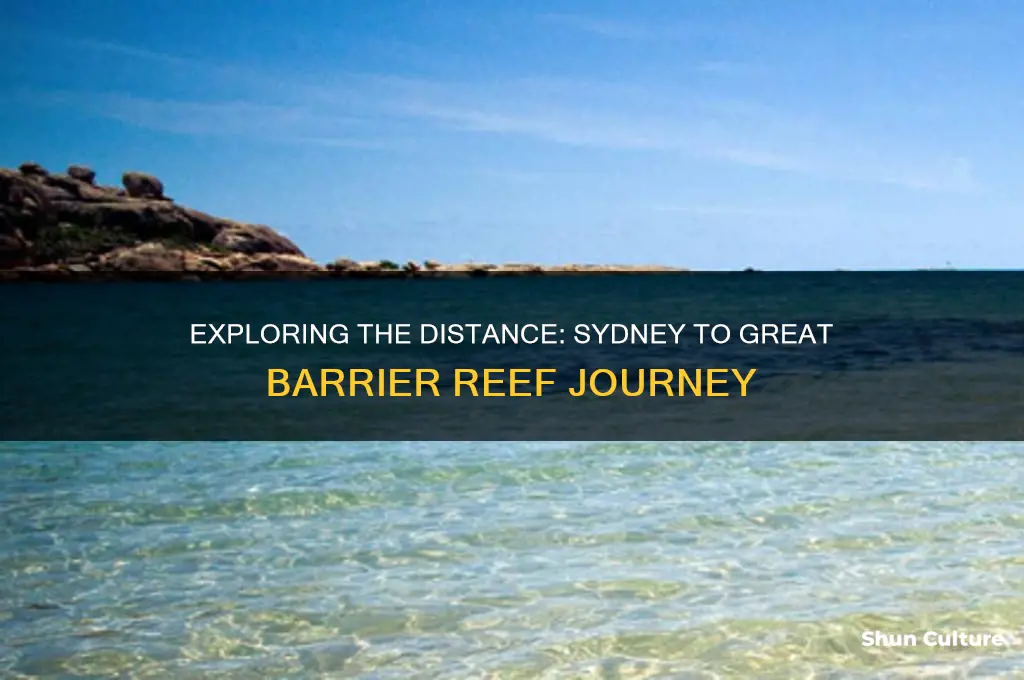 how far is the great barrier reef from sydney australia