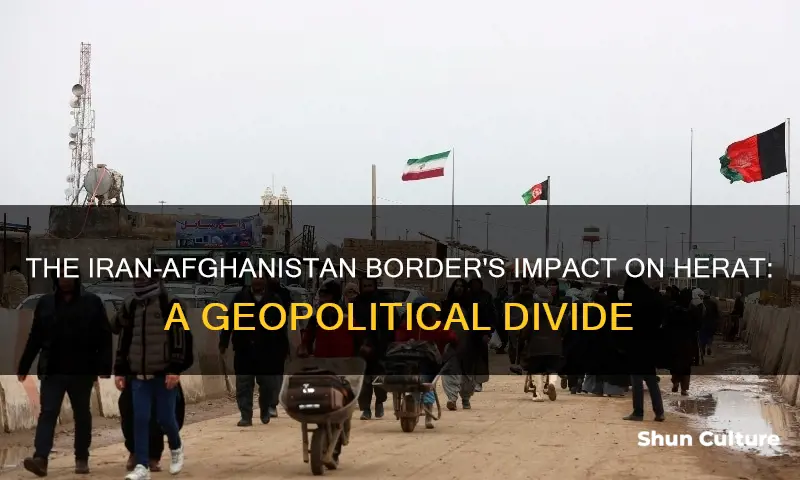 how far is the iran border from herat and afghanistan