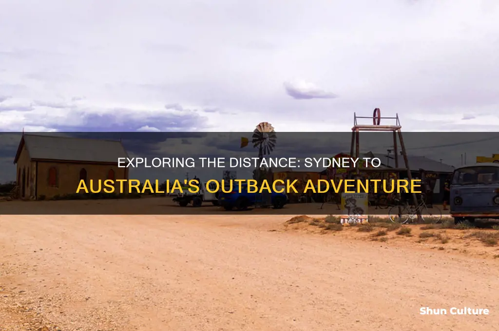 how far is the outback from sydney australia
