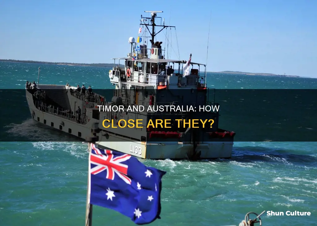 how far is timor from australia