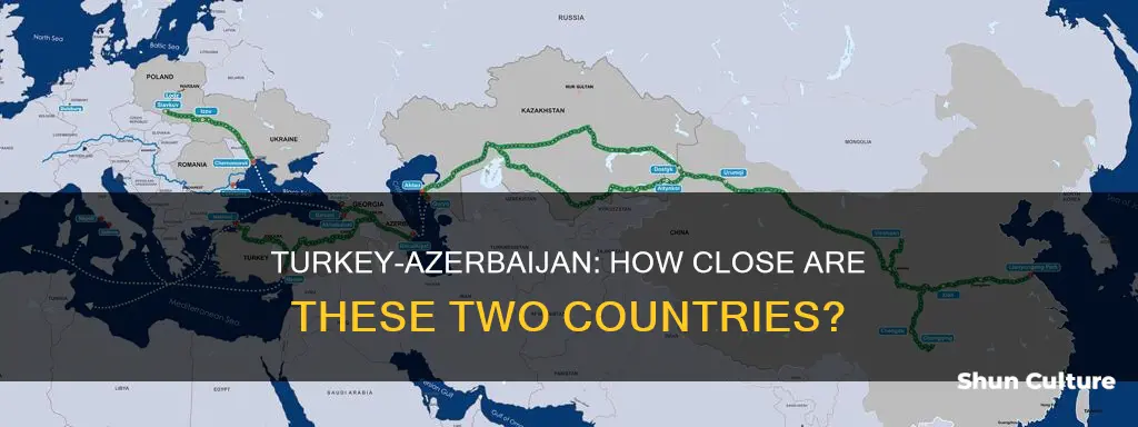 how far is turkey from azerbaijan