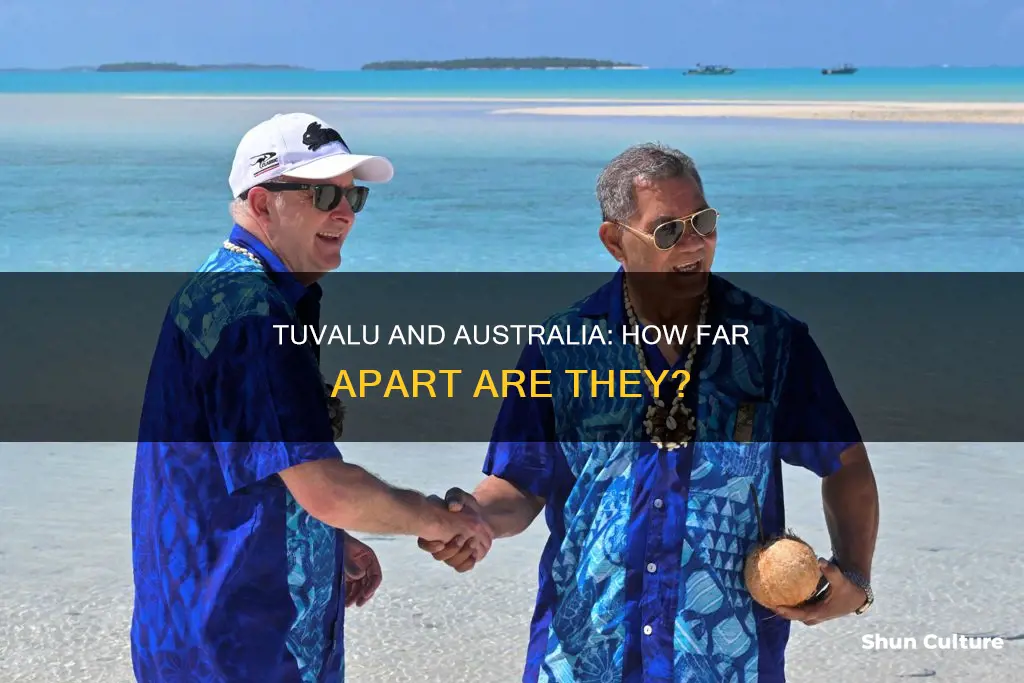 how far is tuvalu from australia