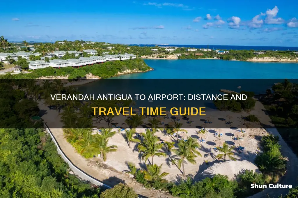 how far is verandah antigua from airport