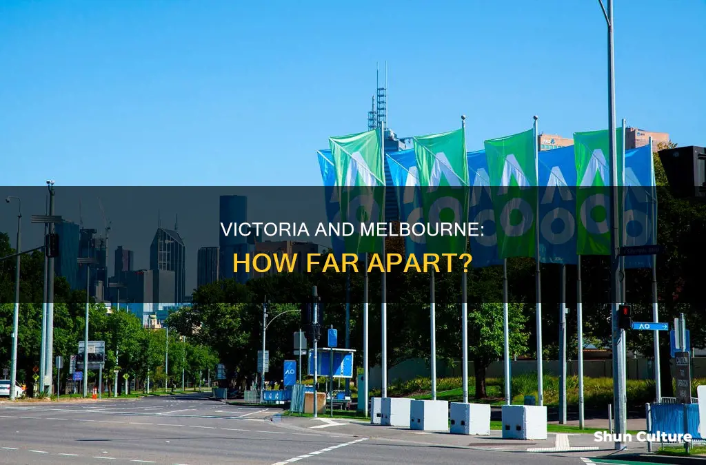 how far is victoria australia from melbourne australia