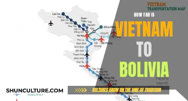 Travel Distance Between Vietnam and Bolivia