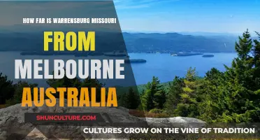 Travel Distance: Warrensburg to Melbourne