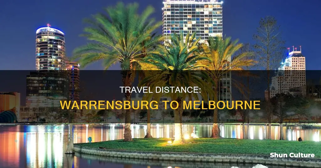 how far is warrensburg missouri from melbourne australia