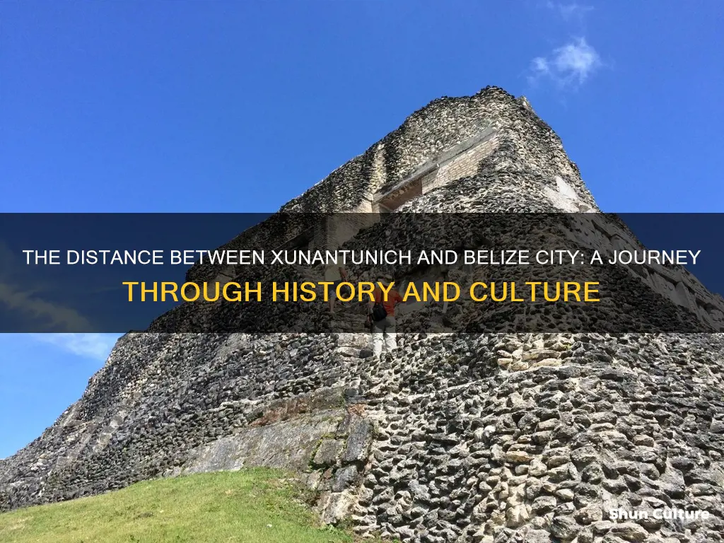 how far is xunantunich from belize city