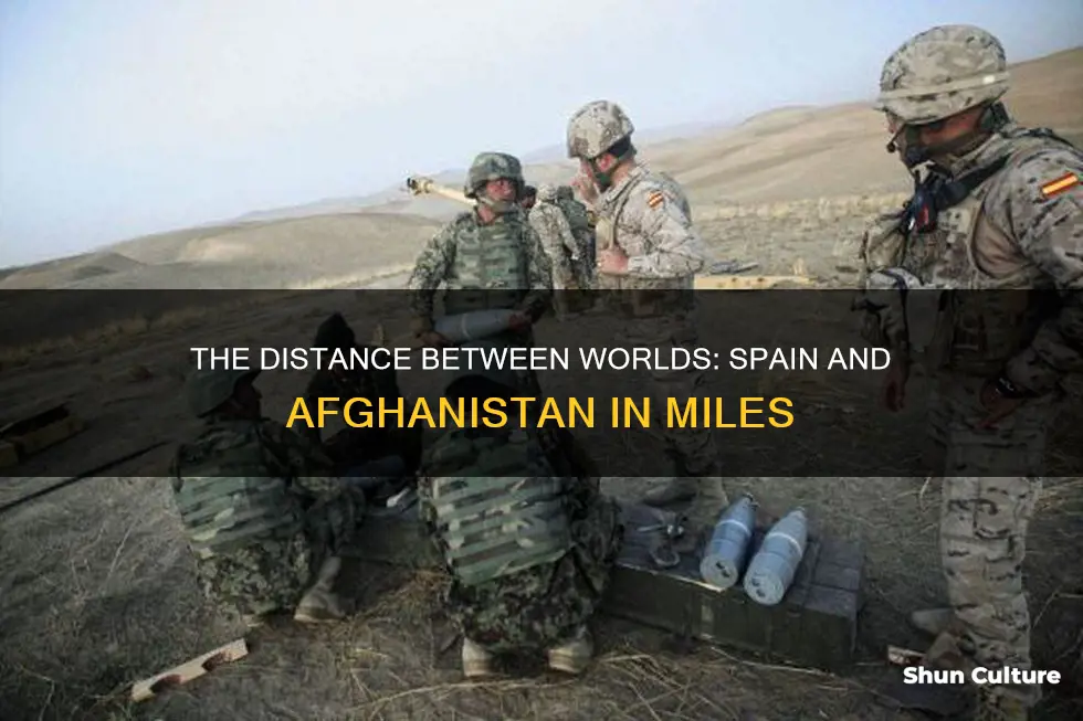 how far spain to afghanistan miles