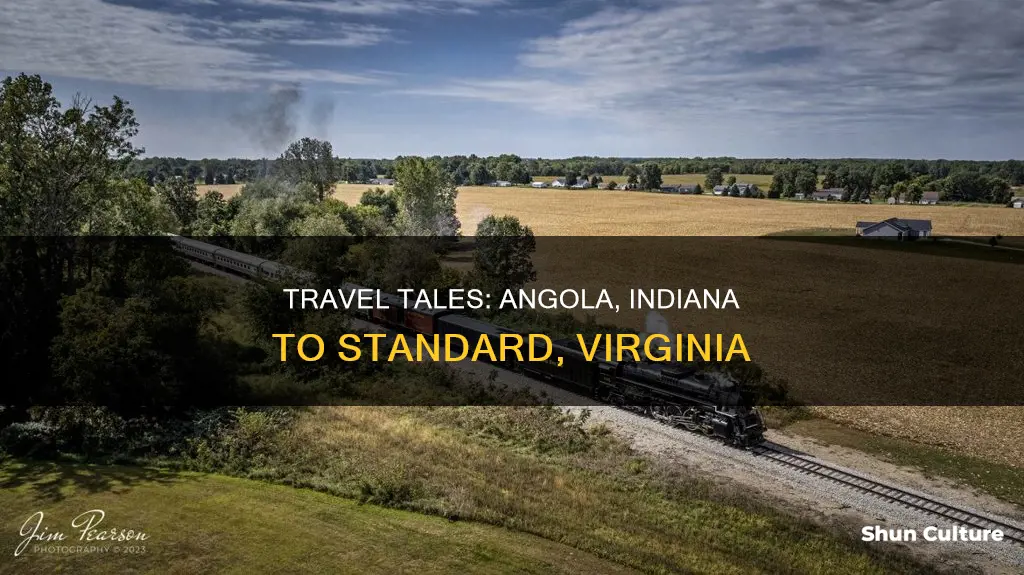 how far to angola indiana from stanard va