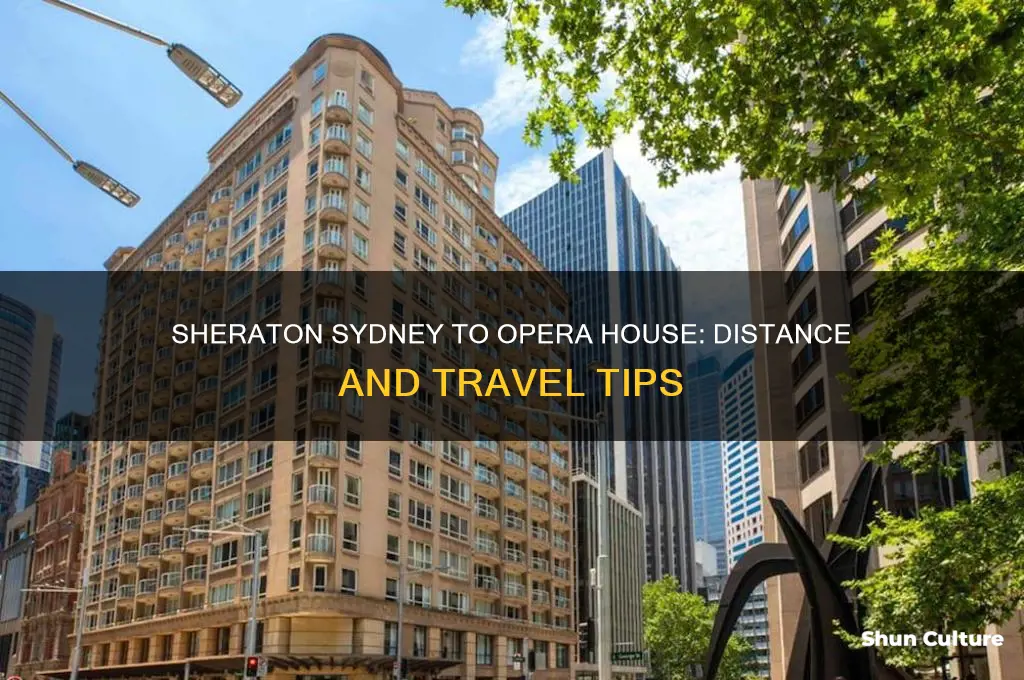 how far to opra house from sheraton sydney australia