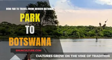 Exploring Southern Africa: Kruger National Park to Botswana Travel Distance