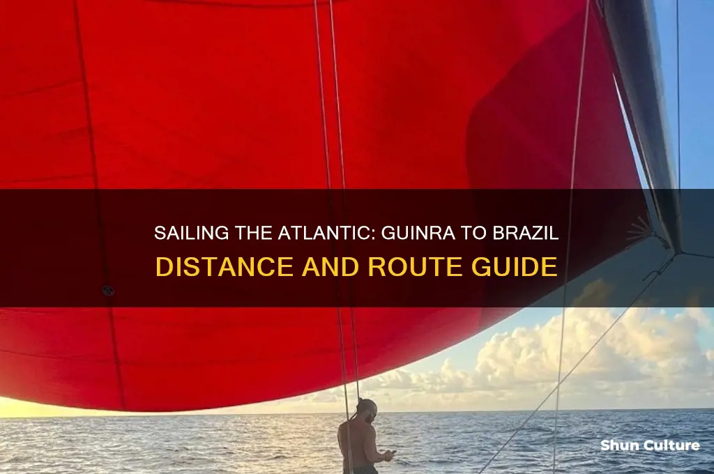 how farto sail from guinra to brazil