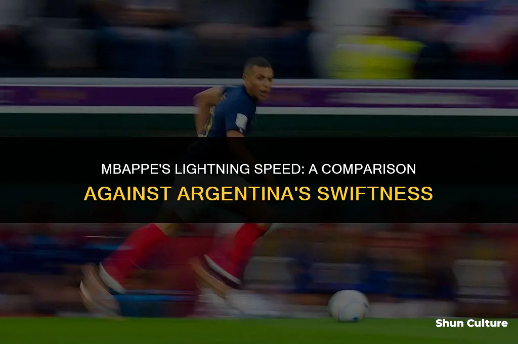 how fast did mbappe run vs argentina