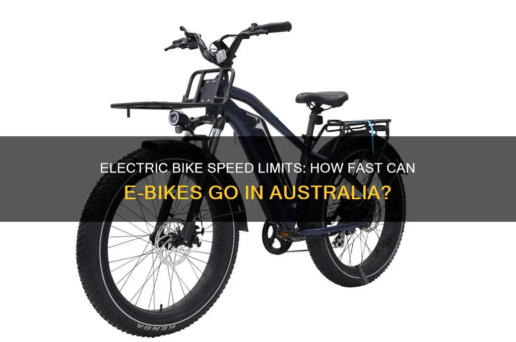 how fast do electric bikes go in australia