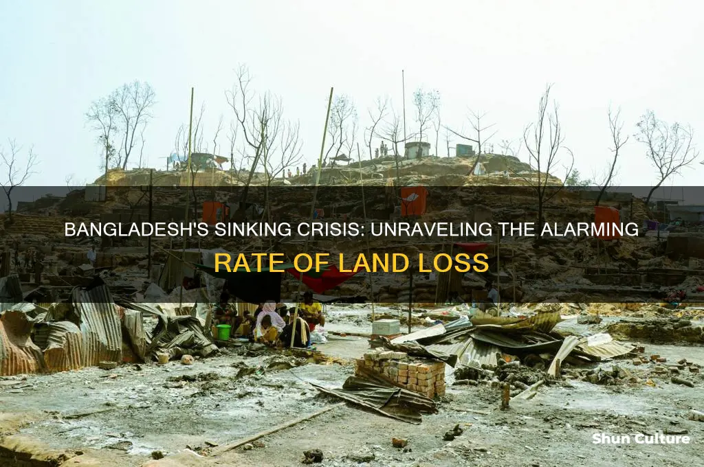 how fast is bangladesh sinking