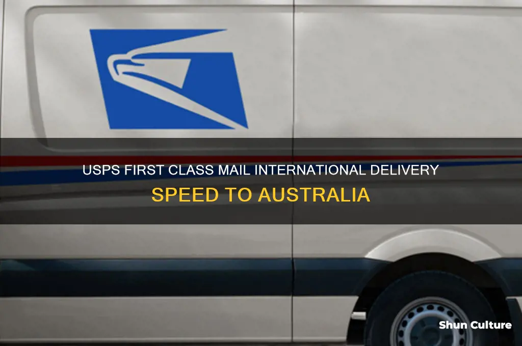 how fast is usps first class mail international to australia