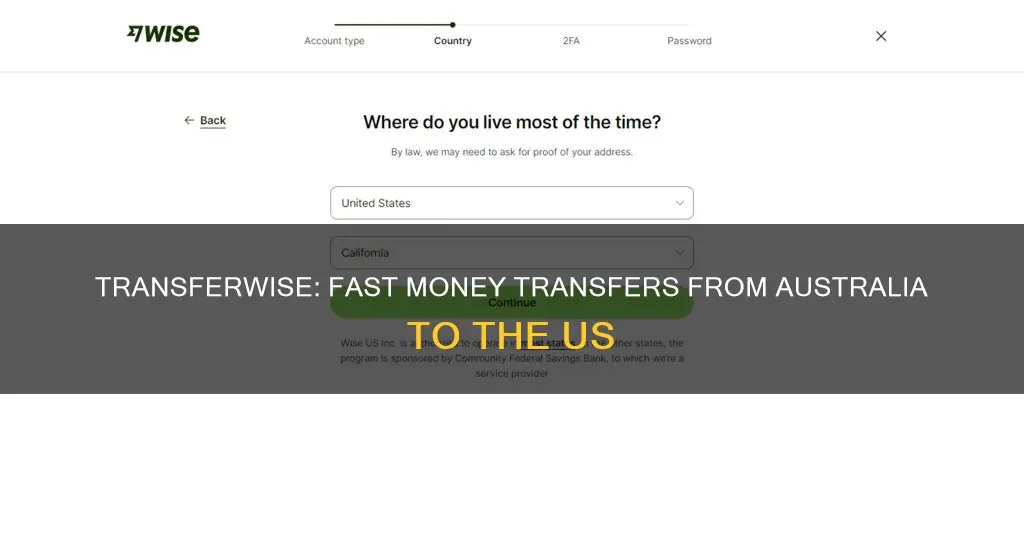 how fast to transfer money from australia to us transferwise