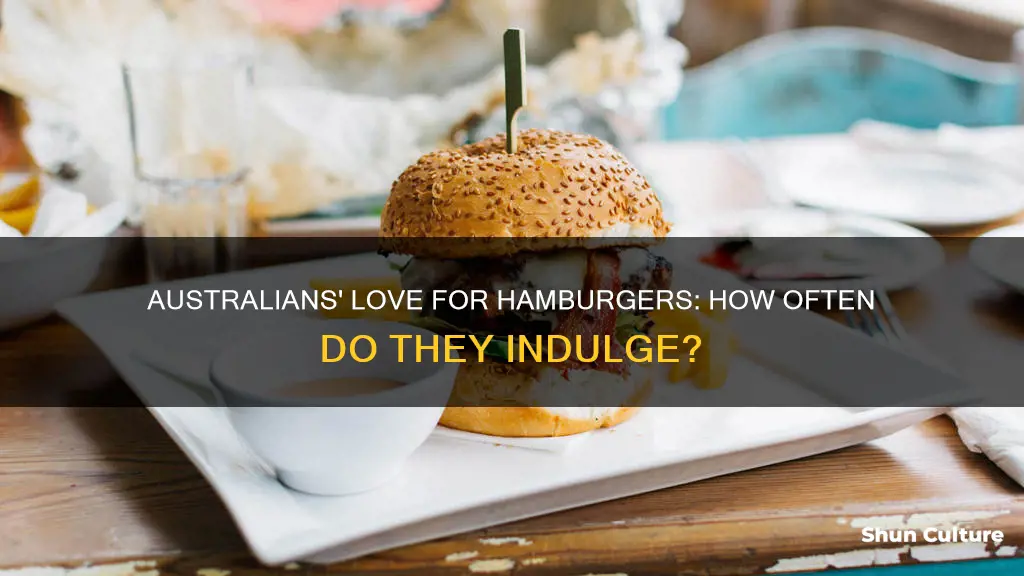 how frequently are hamburgers eaten in australia