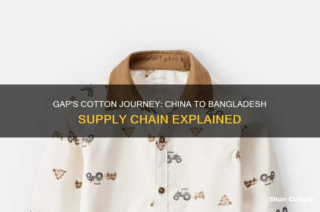 how gap transports its cotton from china to bangladesh