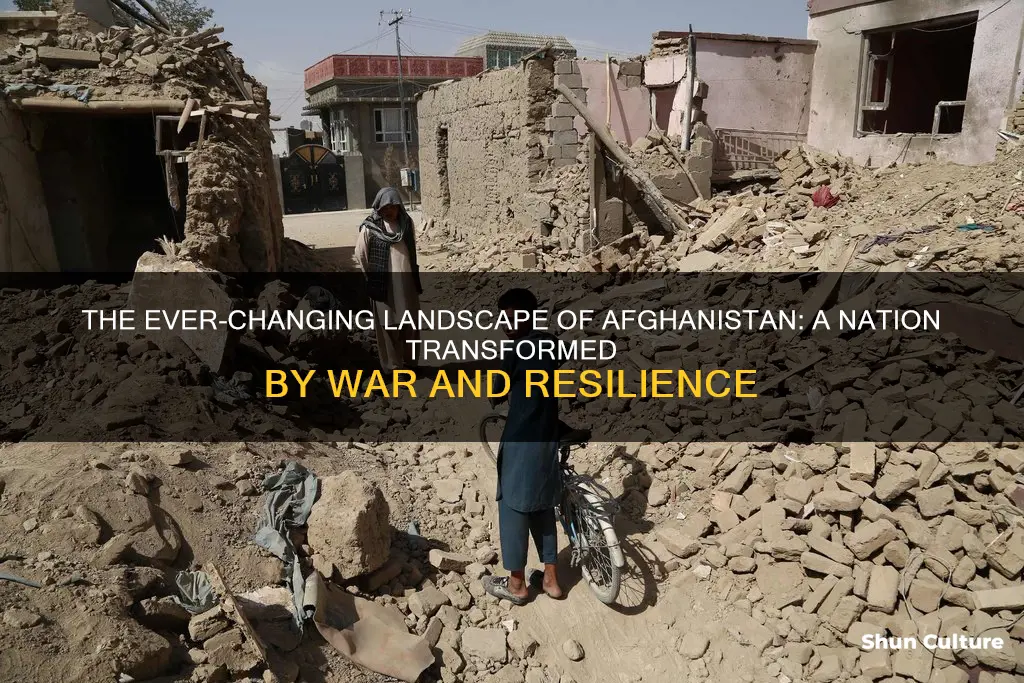 how has afghanistan changed bacuse of war