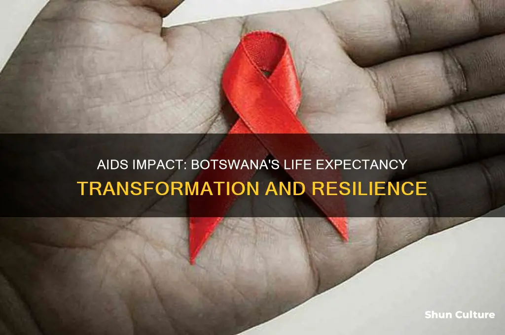 how has aids changed life expectancy in botswana