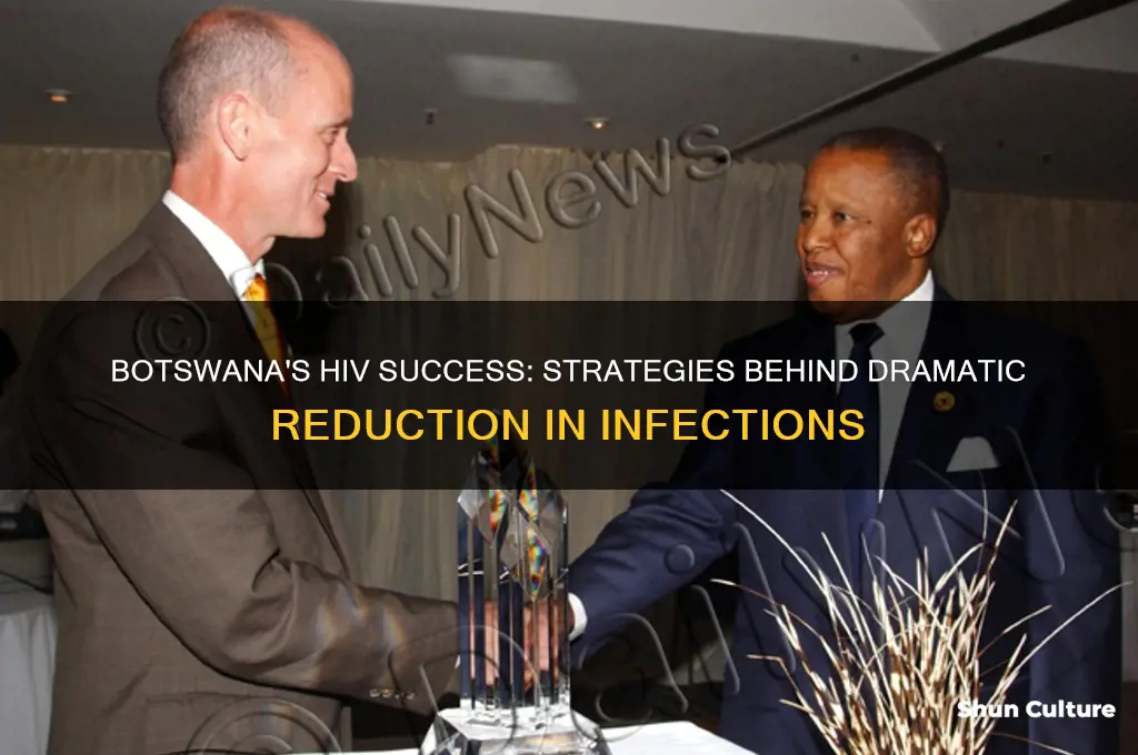 how has botswana made great progress in reducing hiv
