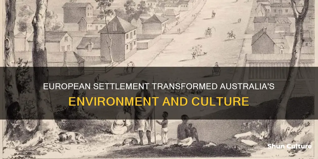 how has european settlement changed australia