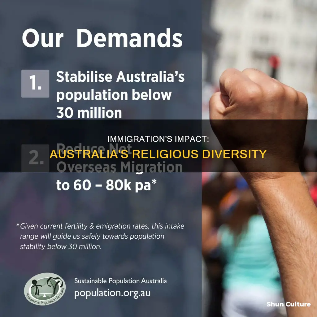 how has immigration changed religion in australia