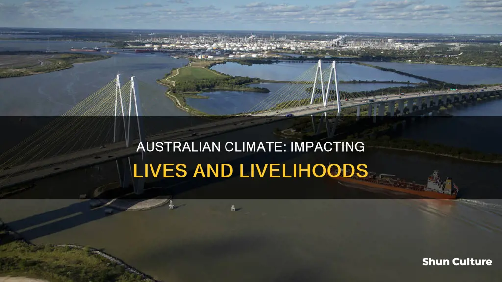 how has the australian climate impacted the population