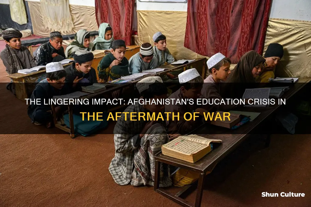 how has the war in afghanistan affected education