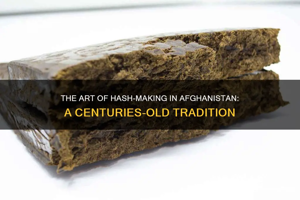 how hash is made in afghanistan