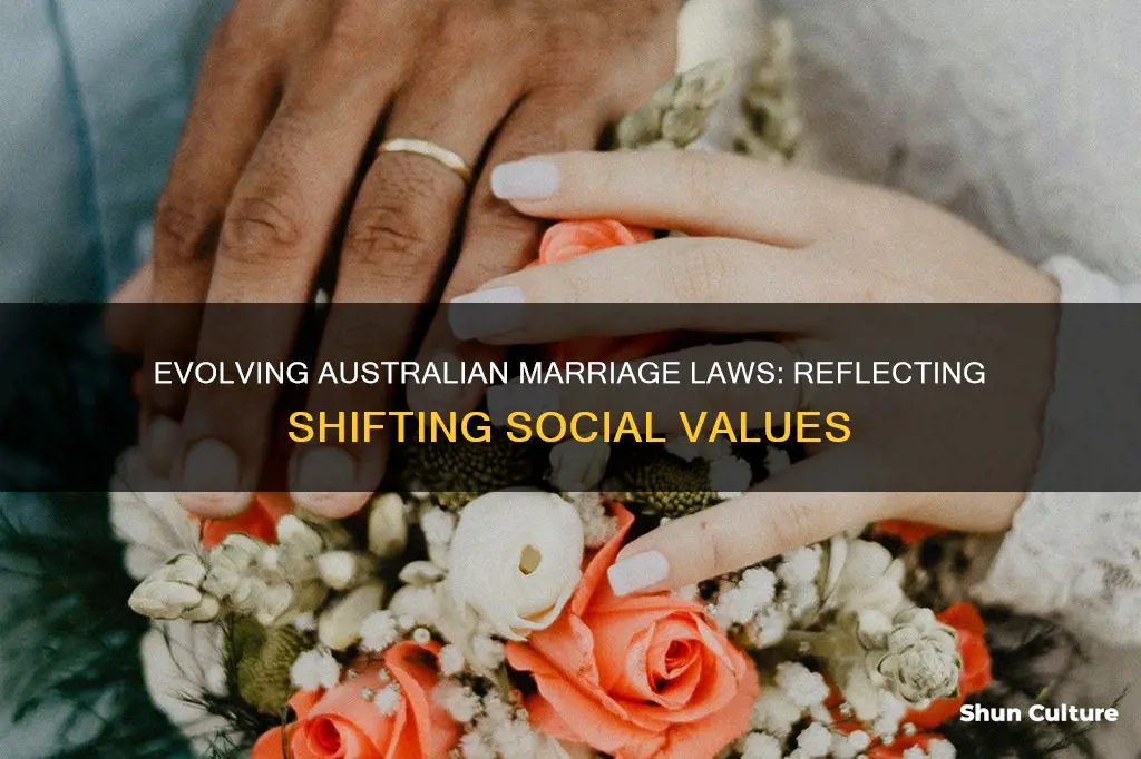 how have changing values impacted on marriage law in australia