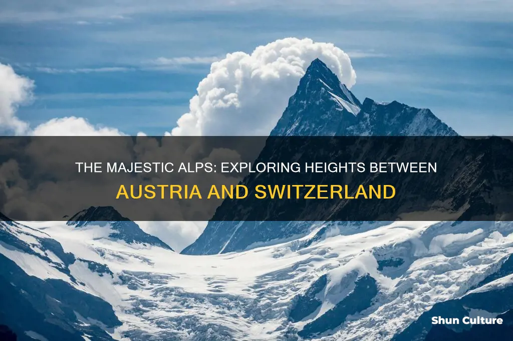 how high are the alps between austria and switzerland