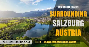 Salzburg's Majestic Alpine Surroundings: A Majestic Mountainous View