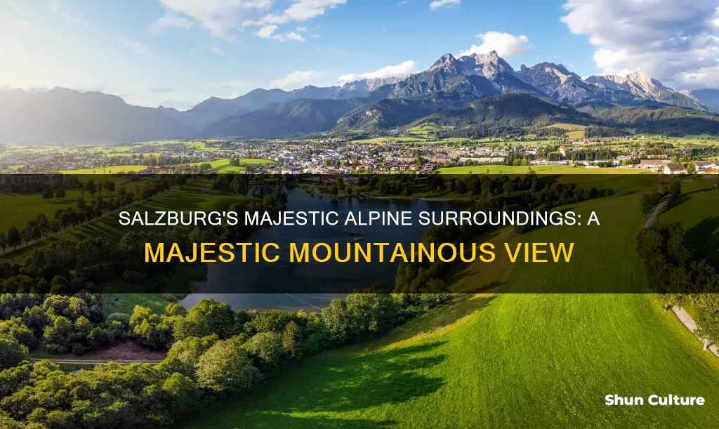 how high are the alps surrounding salzburg austria