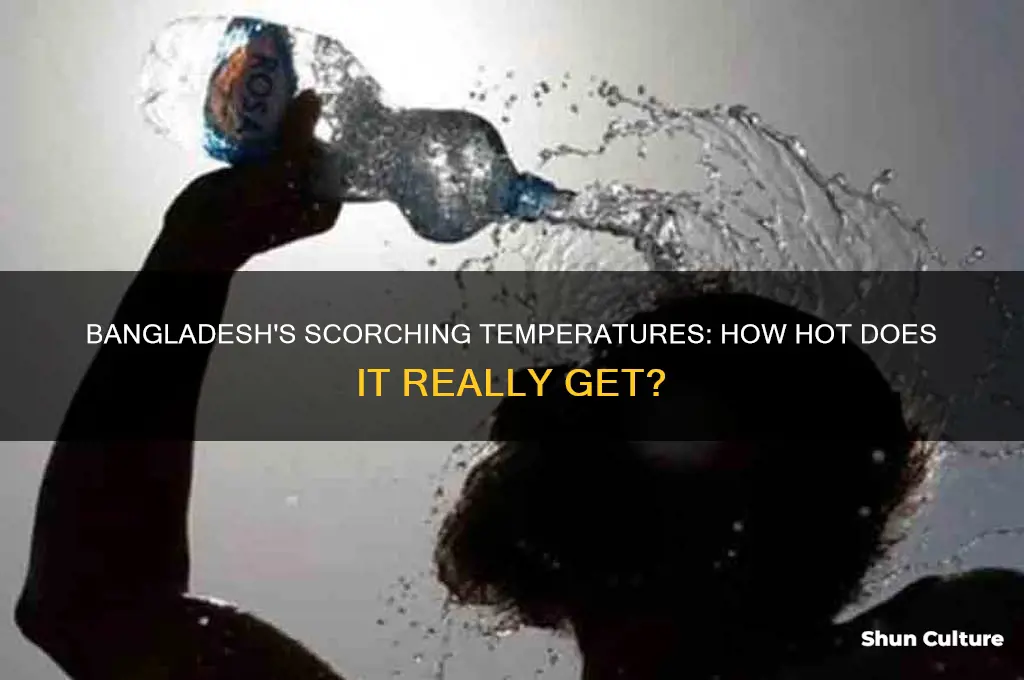 how hot does it get in bangladesh