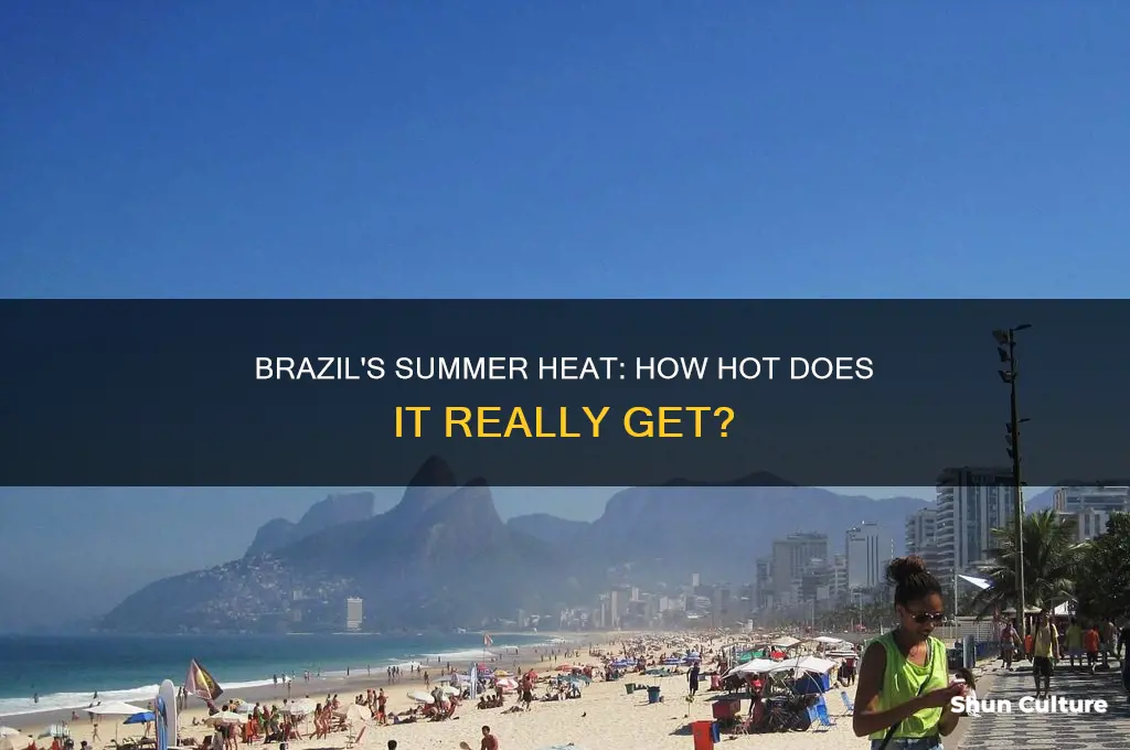 how hot does it get in the summer in brazil