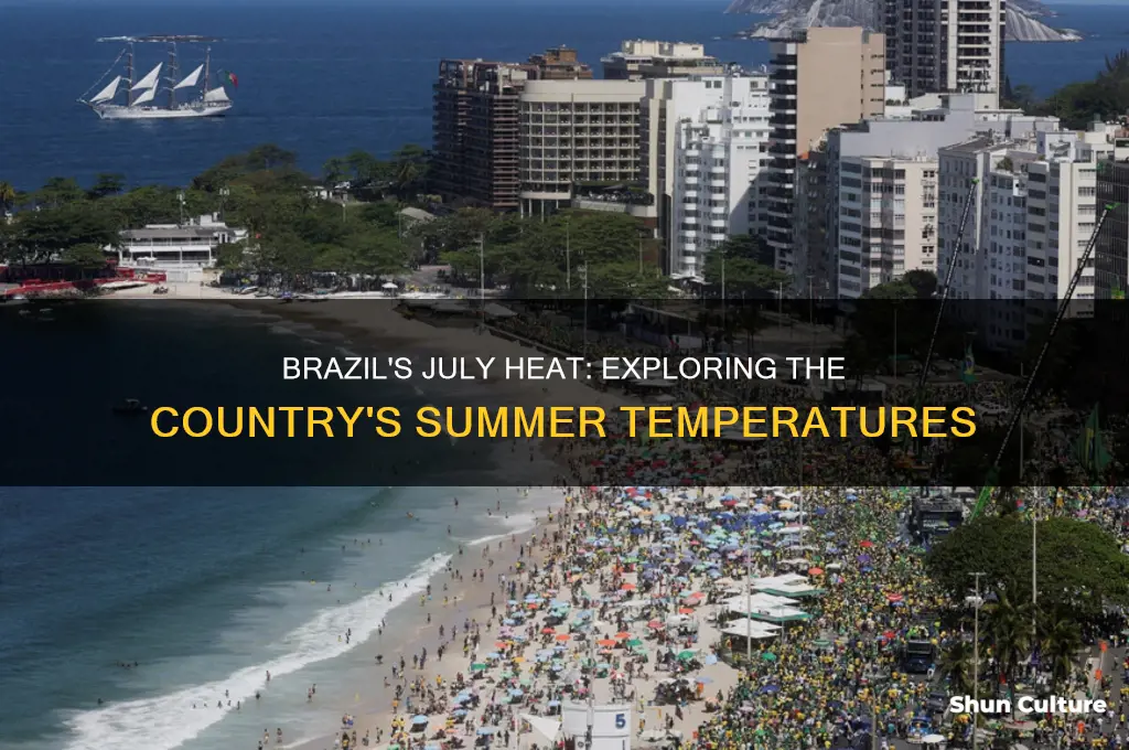 how hot is brazil in july