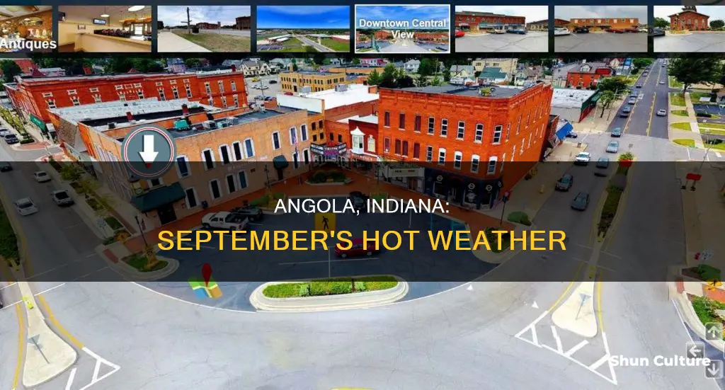 how hot is it in angola indiana in sept